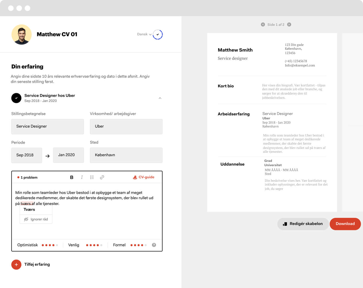 cv builder