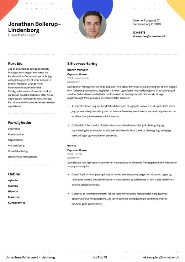 CV med mellemlang erfaring