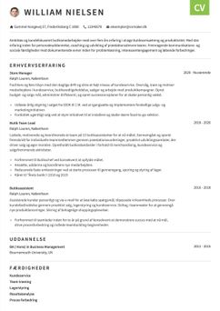 Vælg skabelonen Otago, for at udarbejde et professionelt CV