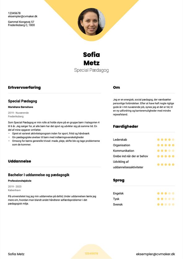 CV med lidt erfaring